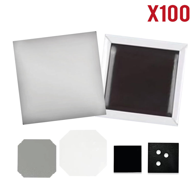BOTON MAGNETICO 50 X 50 MM - SISTEMA OCTÁGONO - SET X 100