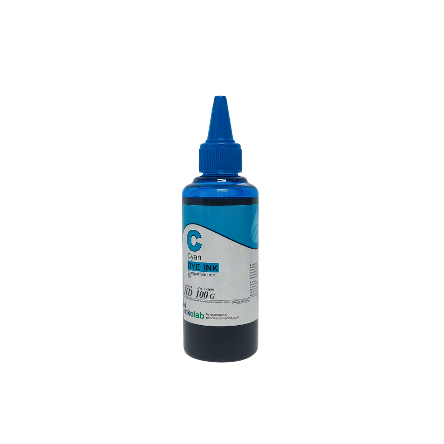 TINTA DYE INKOLAB - 100ML - PARA DOCUMENTOS - COMPATIBLE CON EP