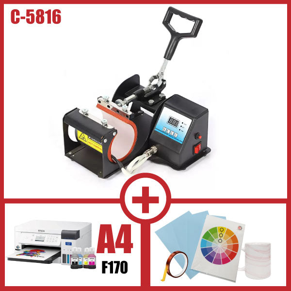 COMBO SUBLIMADORA DE JARROS REFORZADA + IMPRESORA F170+ INSUMOS