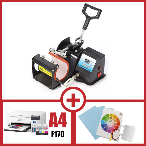 COMBO SUBLIMADORA DE JARROS REFORZADA + IMPRESORA F170+ INSUMOS