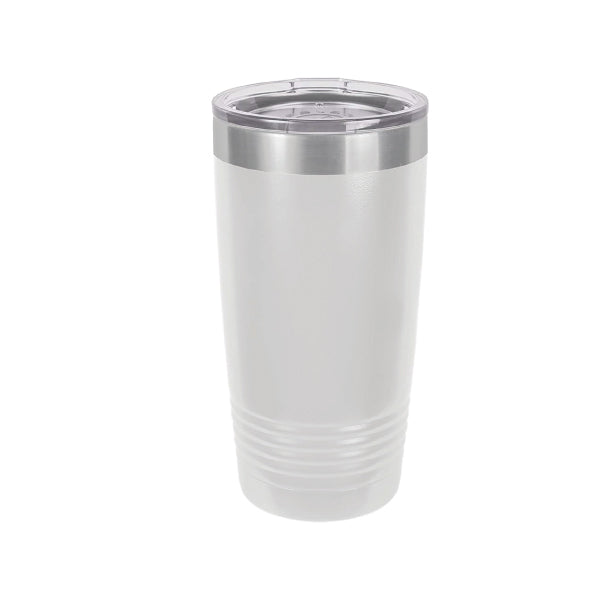 TUMBLER BLANCO BRILLOSO SUBLIMABLE BASE CON TEXTURA 20 OZ