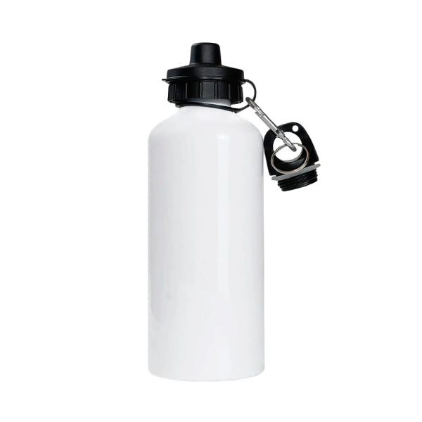 TOMATODO DE ALUMINIO 600 ML BLANCO DOBLE TAPA