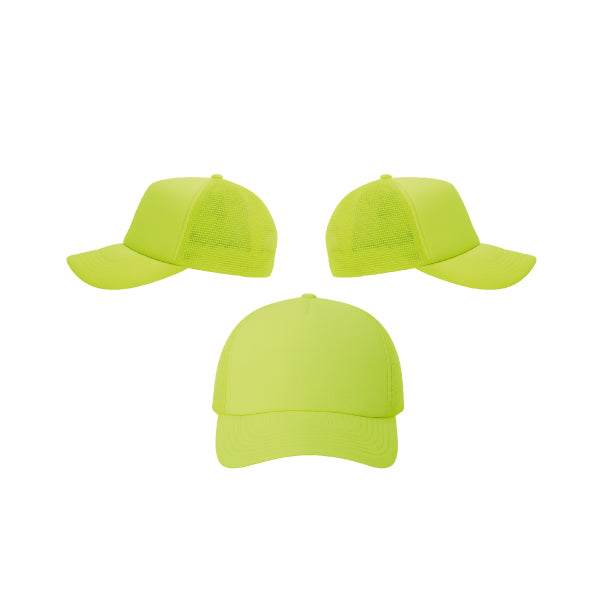 GORRA YIBO NIÑO COLOR AMARILLO NEON CLARO ENTERO