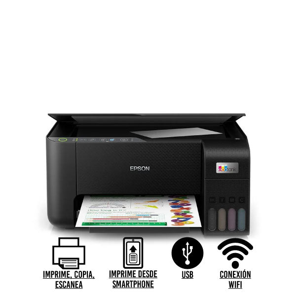 IMPRESORA EPSON L3250 MULTIFUNCION A4 IMPRIME| COPIA | ESCANEA | WIFI