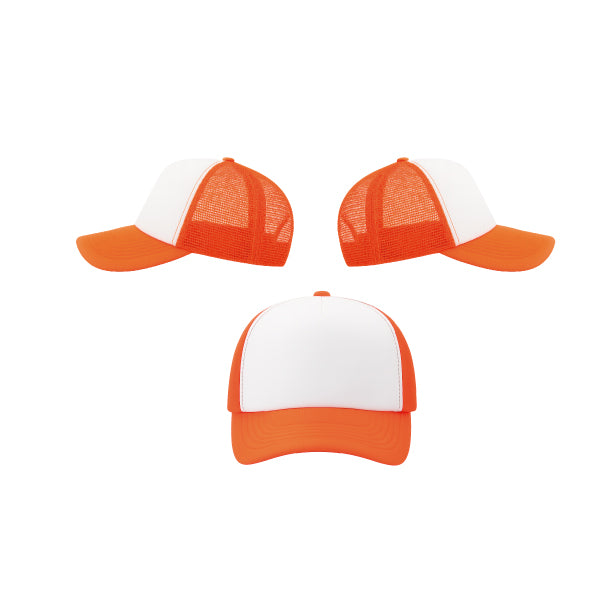 GORRA TOM NIÑO COLOR NARANJA FRENTE BLANCO