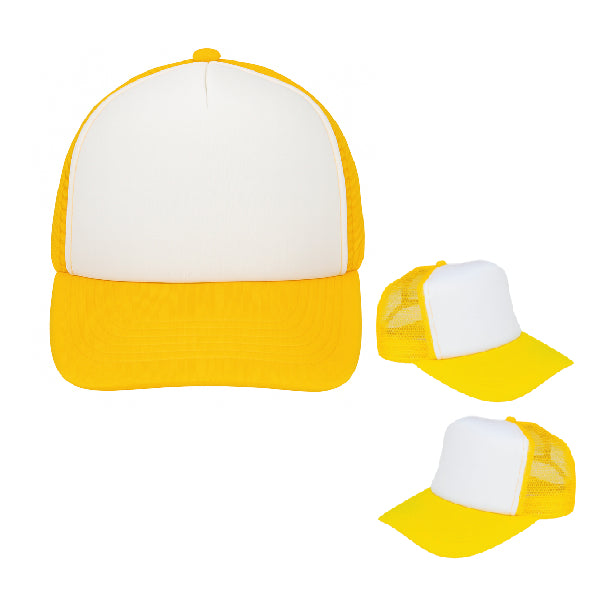 GORRA TOM ADULTO COLOR AMARILLO FRENTE BLANCO