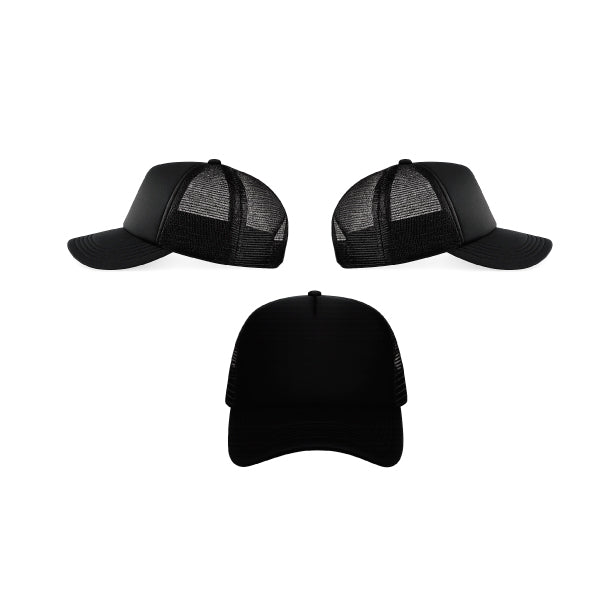 GORRA SAM ECONÓMICA NIÑO COLOR NEGRO ENTERO