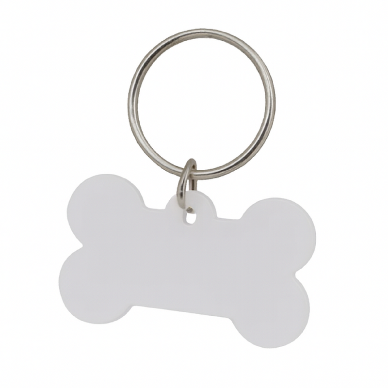 COLGANTE METÁLICO SUBLIMABLE HUESO 3.6CM X 2.5CM