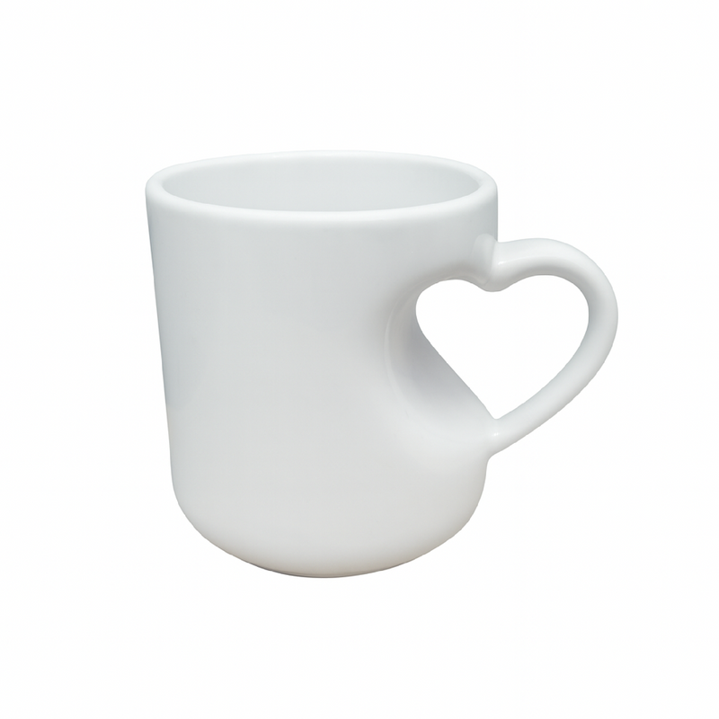 JARRO BLANCO MUG DE CORAZÓN