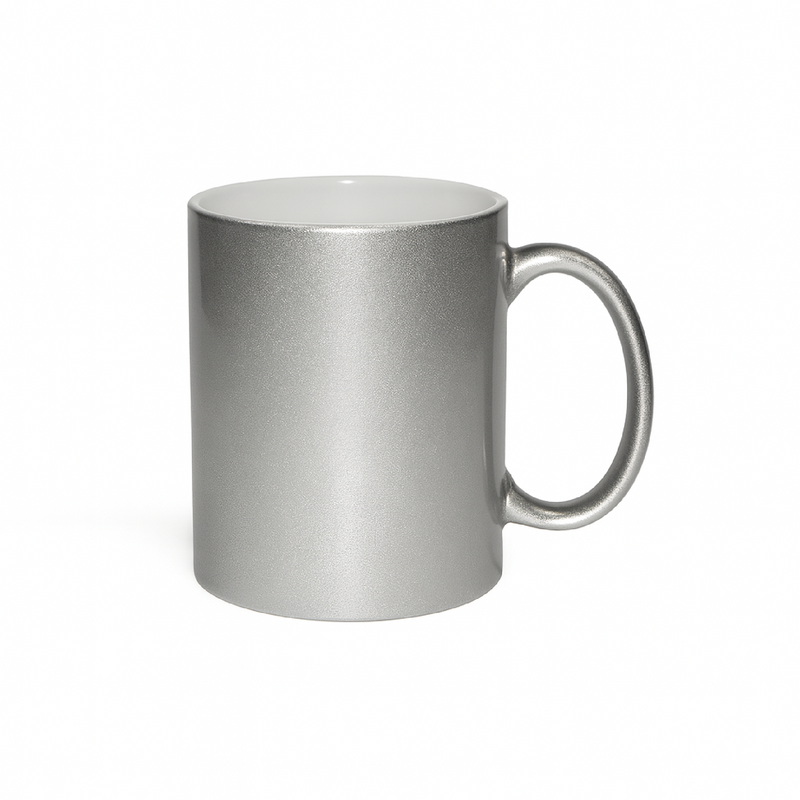 JARRO CON FONDO BLANCO DORADO Y PLATEADO