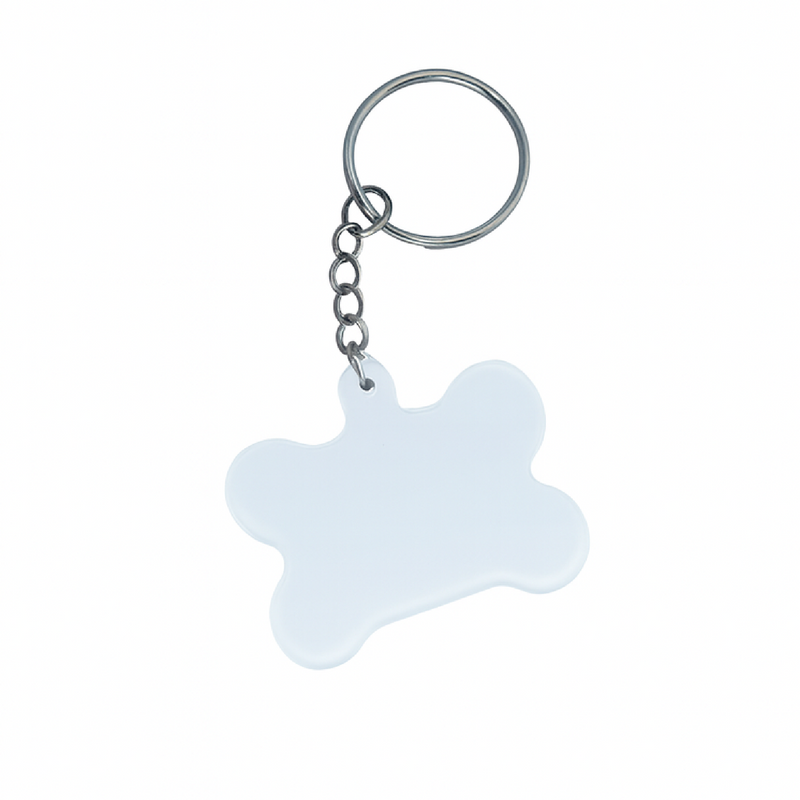 LLAVERO ACRÍLICO HUESO SET X 12