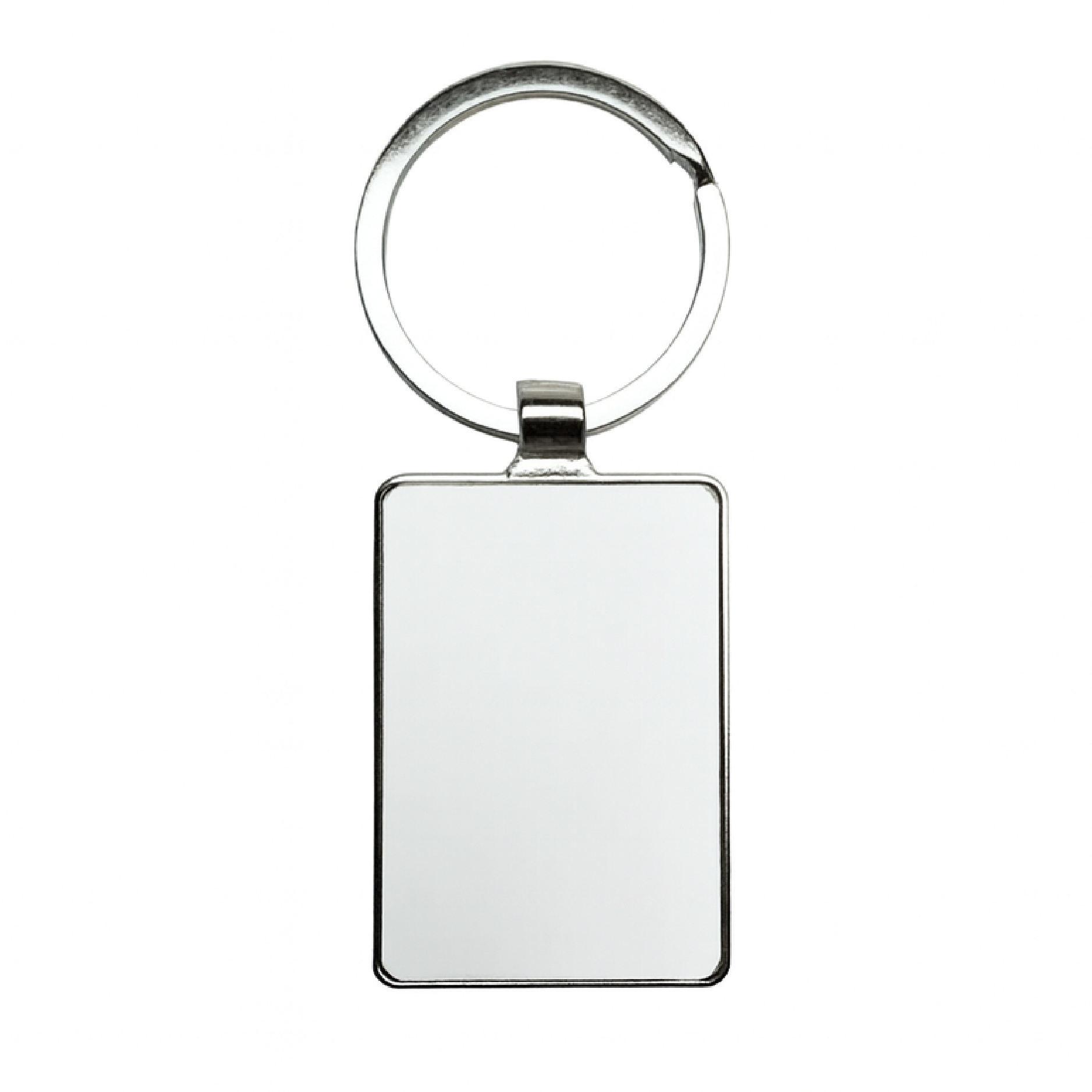 LLAVERO METÁLICO SUBLIMABLE RECTANGULAR 3 x4 CM