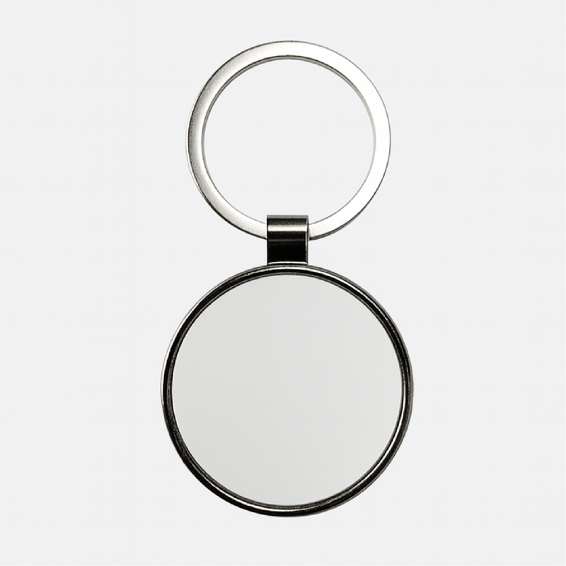 LLAVERO METÁLICO SUBLIMABLE REDONDO 3.8 X 3.8 CM