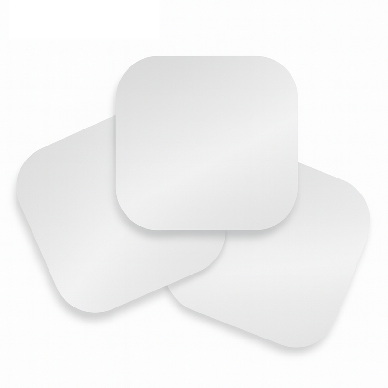 LAMINA DE ALUMINIO SUBLIMABLE PARA RELOJ 6.6*6.6 CM