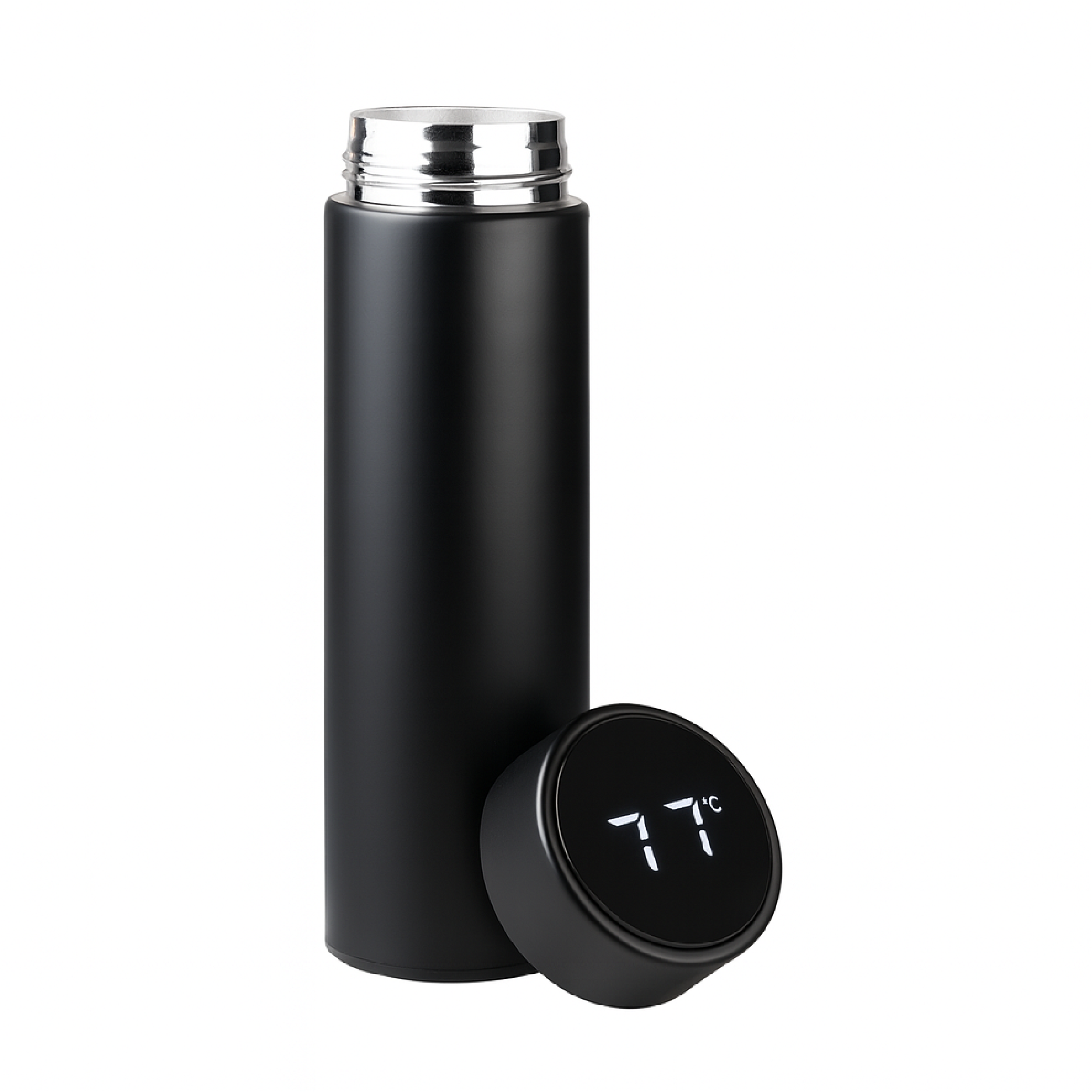 TERMO CON MEDIDOR DIGITAL 500 ML PERSONALIZABLE - VARIOS COLORES