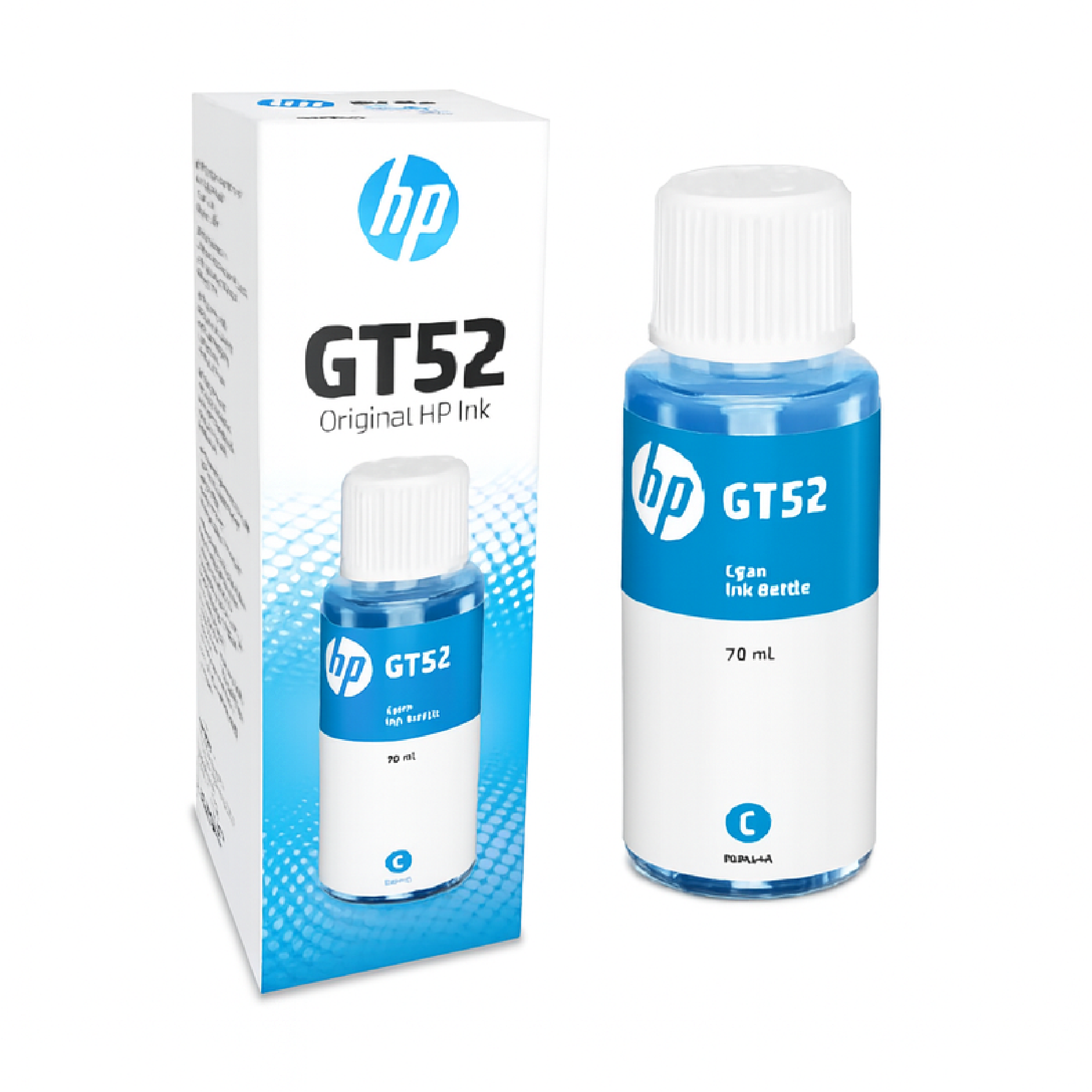 TINTA ORIGINAL HP 70 ML GT-52 Y NEGRA 90 ML