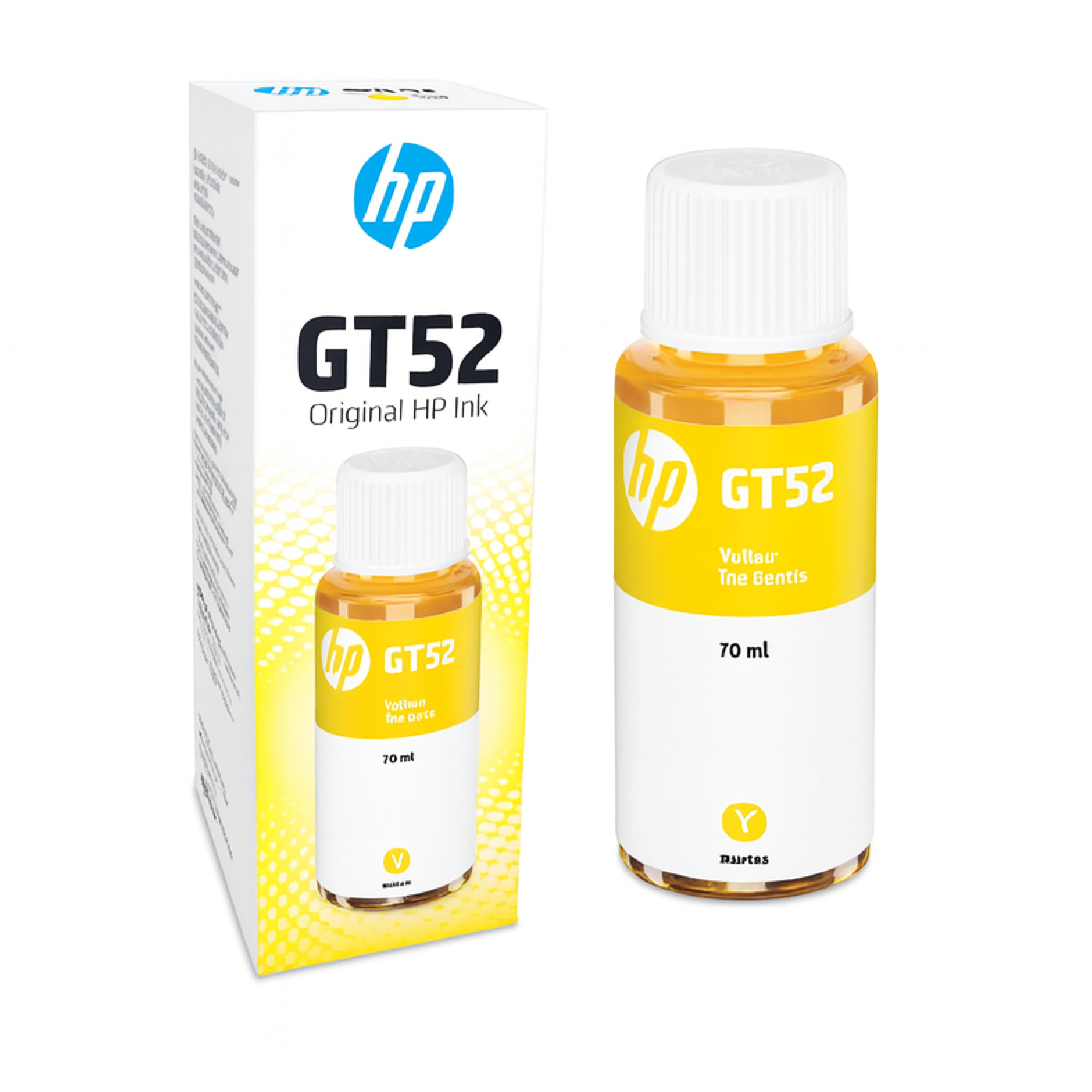 TINTA ORIGINAL HP 70 ML GT-52 Y NEGRA 90 ML
