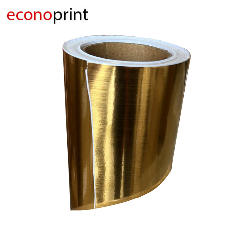 ROLLO VINIL ADHESIVO DORADO METÁLICO CON TEXTURA 122CM*25M