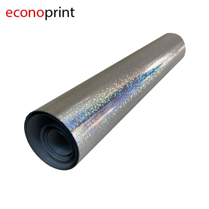 VINIL TEXTIL CONFETI PLATEADO POR METRO