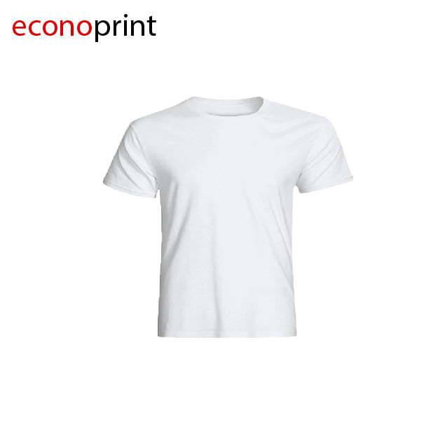 CAMISETA DE CUELLO REDONDO ECONÓMICA COLOR BLANCO