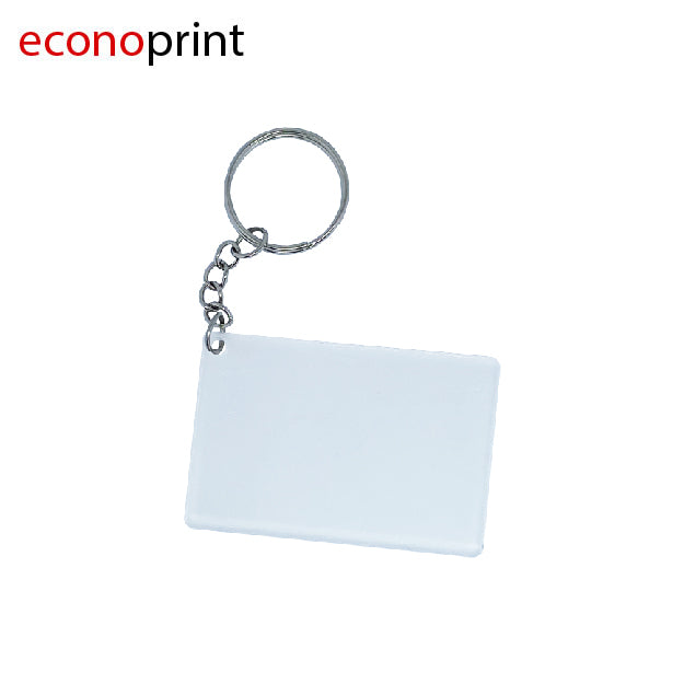 LLAVERO ACRÍLICO RECTANGULAR SET X 12