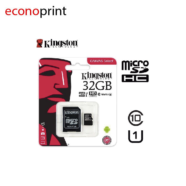 TARJETA KINSGTON MICRO SD 32GB CON ADAPTADOR A SD