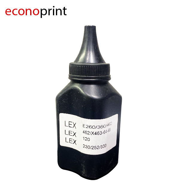 BOTELLA DE POLVO LASER LEXMARK 100G