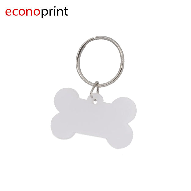 COLGANTE METÁLICO SUBLIMABLE HUESO 3.6CM X 2.5CM