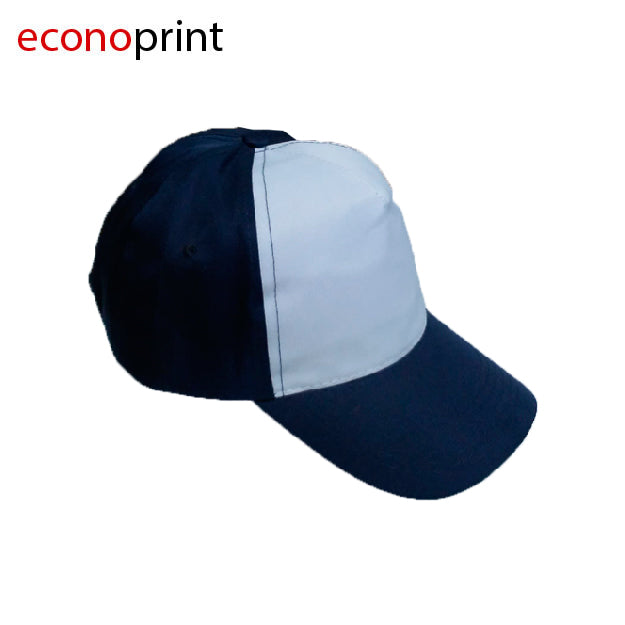 GORRA DE TELA VELCRO PARA ADULTO AZUL CON FRENTE BLANCO
