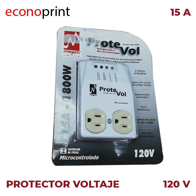 PROTECTOR DE VOLTAJE 15A 120V