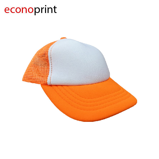 GORRA TOM NIÑO COLOR NARANJA FRENTE BLANCO