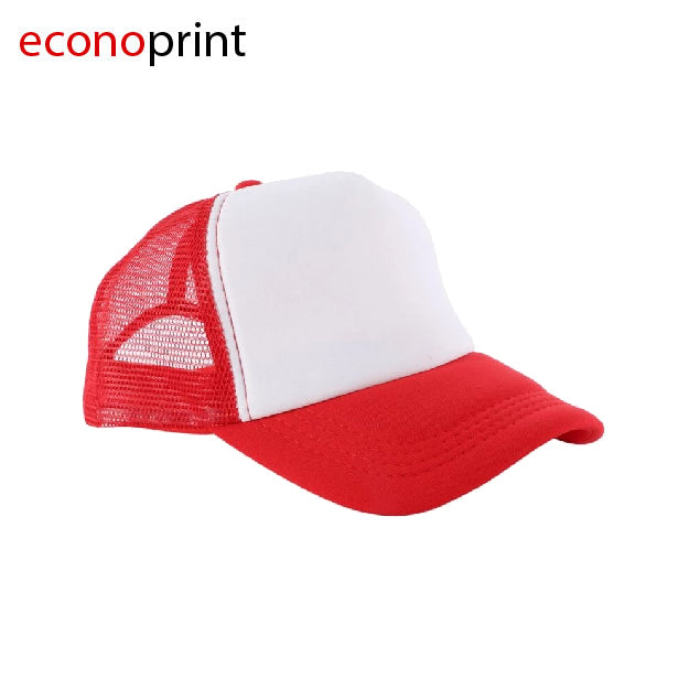GORRA TOM ADULTO COLOR ROJA FRENTE BLANCO