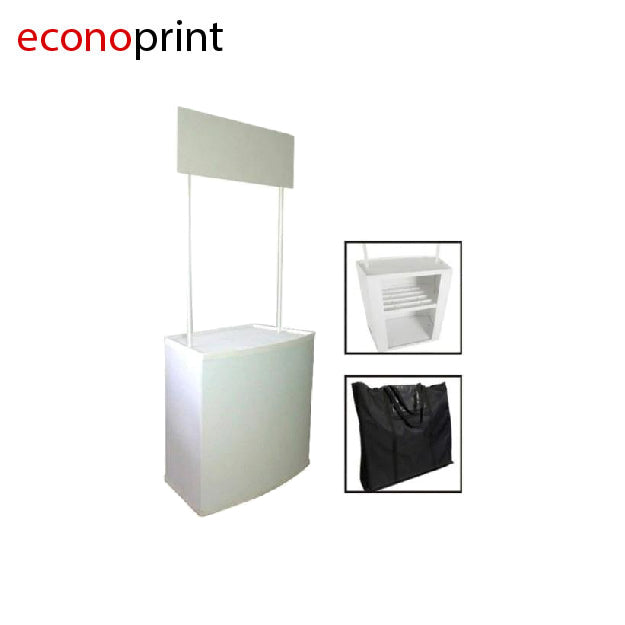 STAND PUBLICITARIO COLOR BLANCO 1.95 X 0.81