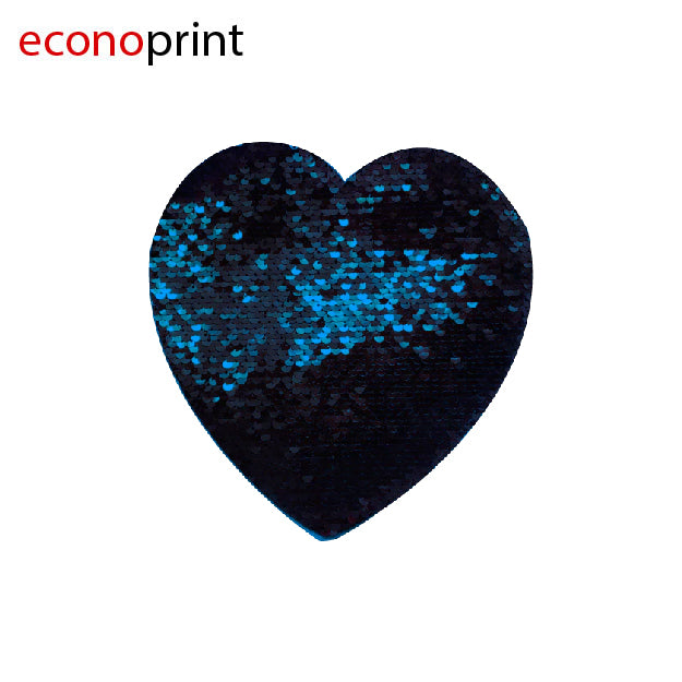 PARCHES DE CORAZÓN CON LENTEJUELA SUBLIMABLES