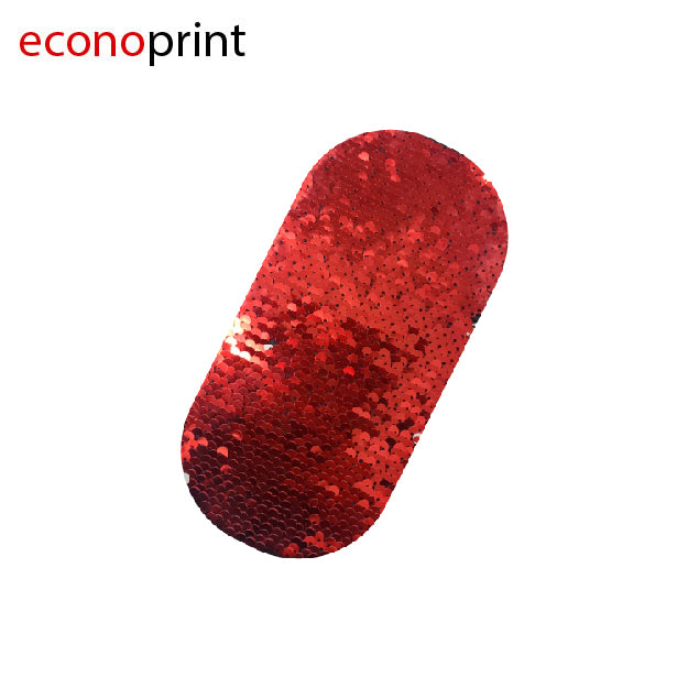 PARCHES OVALADOS CON LENTEJUELA SUBLIMABLE VARIOS COLORES