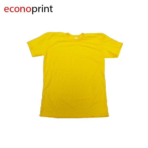 CAMISETA CUELLO REDONDO ECONÓMICAS COLOR AMARILLO