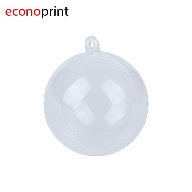 ESFERAS NAVIDEÑAS ACRILICA TRANSPARENTE
