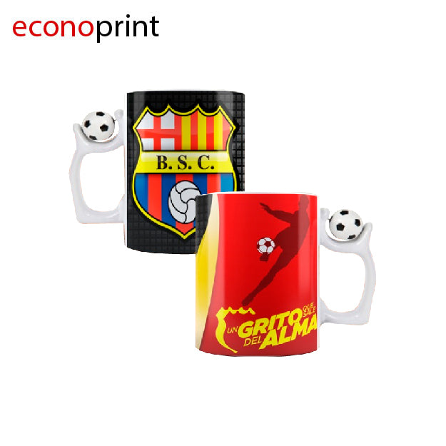 JARRO BLANCO CON ASA DE FUTBOL