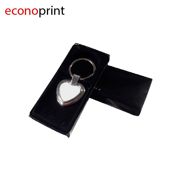 LLAVERO SUBLIMABLE CORAZÓN METÁLICO