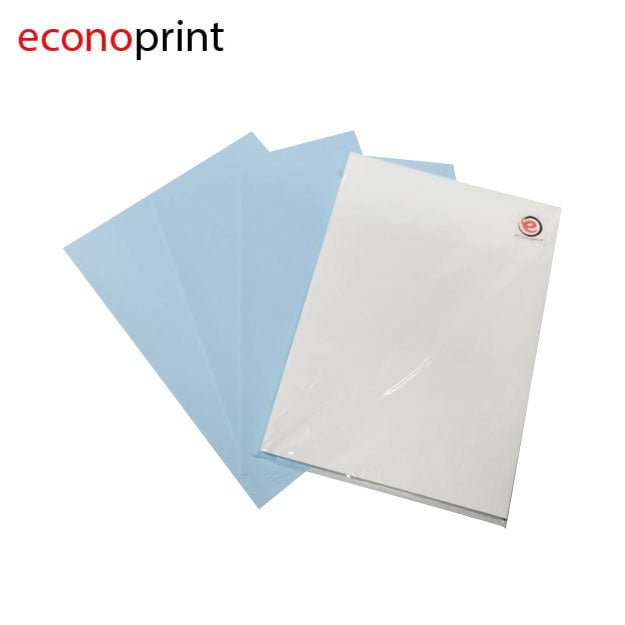 PAPEL DE SUBLIMACIÓN CELESTE A4 X 100 HOJAS - 70 GR