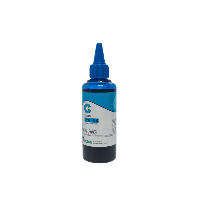 TINTA DYE INKOLAB - 100ML - PARA DOCUMENTOS - COMPATIBLE CON EP