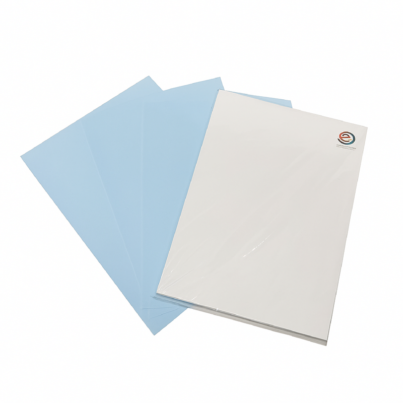 PAPEL DE SUBLIMACIÓN CELESTE A4 X 100 HOJAS - 70 GR