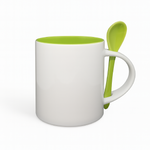 JARRO RECTO CON CUCHARA FONDO DE COLOR Y ASA BLANCO