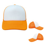 GORRA CAT ADULTO NARANJA FRENTE BLANCO