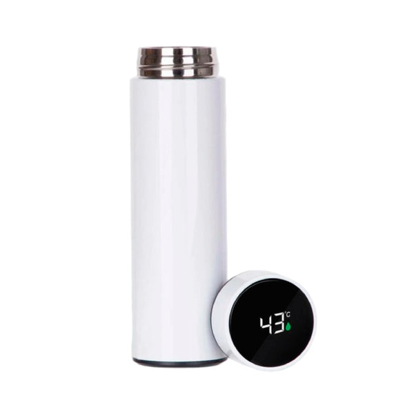 TERMO CON MEDIDOR DIGITAL 500 ML PERSONALIZABLE - VARIOS COLORES