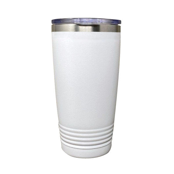 TUMBLER BLANCO BRILLOSO SUBLIMABLE BASE CON TEXTURA 20 OZ