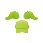 GORRA YIBO NIÑO COLOR VERDE NEON ENTERO