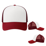 GORRA CAMIONERA TOM VINO FRENTE BLANCO