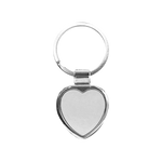 LLAVERO METÁLICO SUBLIMABLE CORAZÓN 3 x 3.2 cm