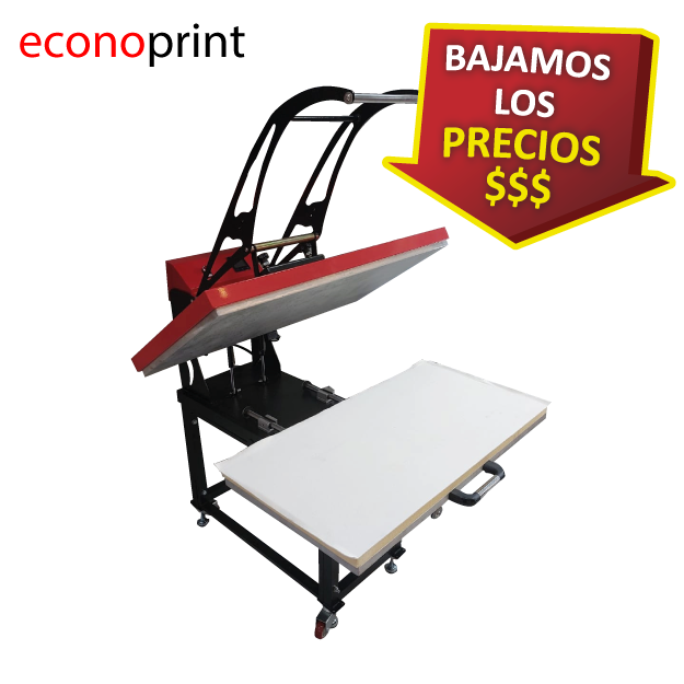 SUBLIMADORA PLANCHA 50 X 100 BANDEJA DESLIZABLE 220V + SOPORTE